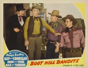 Lobby card for the movie Boot Hill Bandits