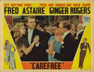 Lobby card for the movie Carefree