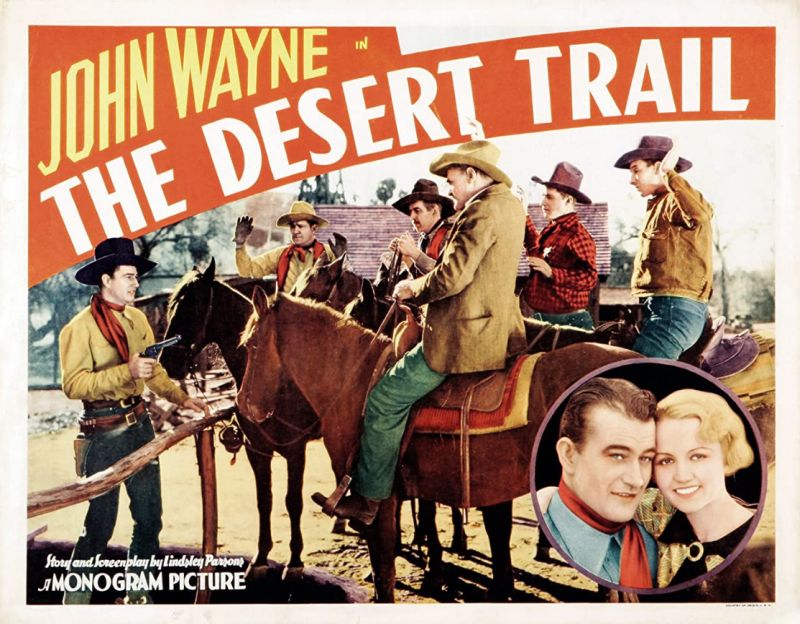 Lobby card for movie The Desert Trail