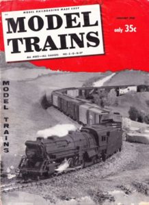 Cover of January 1960 issue of Model Trains magazine