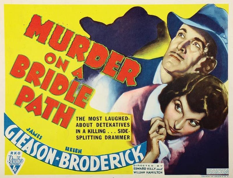 Lobby card for Murder on a Bridle Path