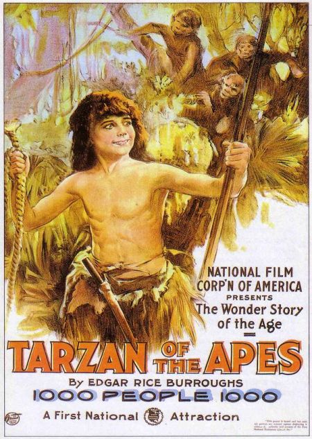 Poster for the movie Tarzan of the Apes