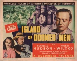 Lobby card for the movie Island of Doomed Men