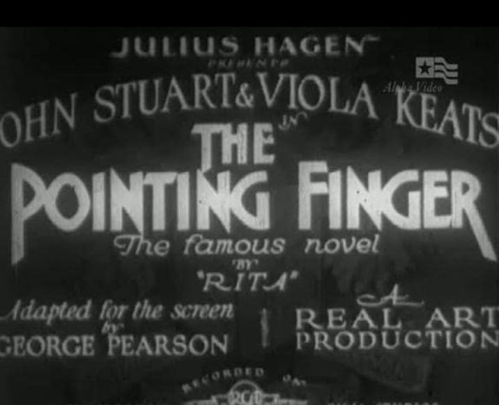 Title screen for the movie The Pointing Finger