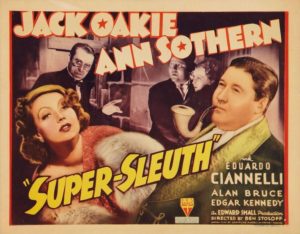 Lobby card for the movie Super-Sleuth