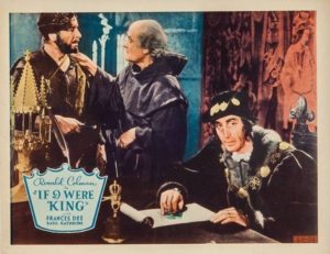 Lobby card for the movie If I Were King
