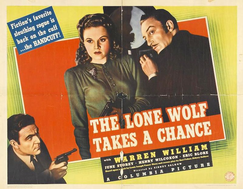 Half sheet for the movie The Lone Wolf Takes a Chance