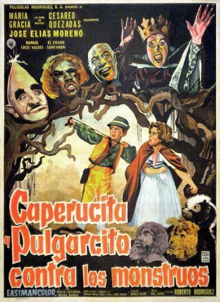 Poster for the movie Caperucita y Pulgarcito contra los monstruos