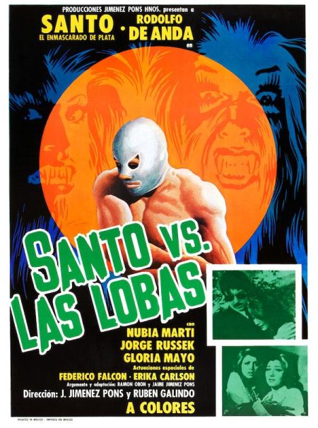 Poster for the movie Santo vs. Las Lobas