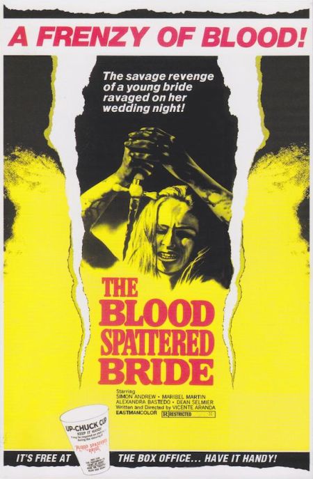 Poster for the movie The Blood Spattered Bride