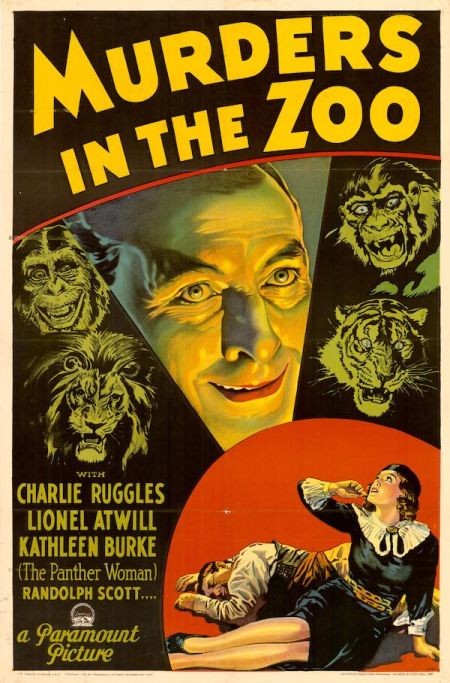 Poster for the movie Murders in the Zoo