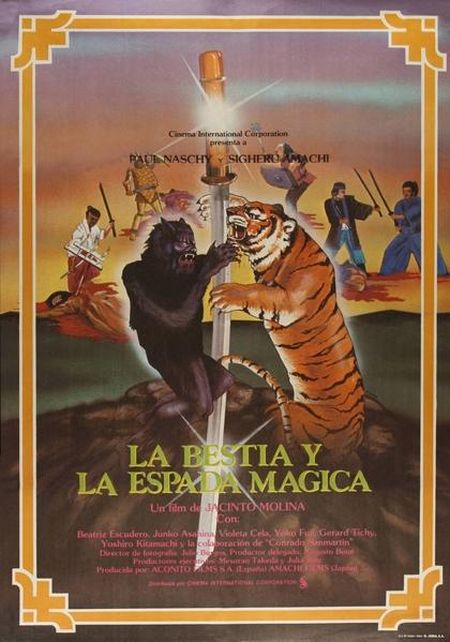 Poster for the movie La bestia y la espada magica