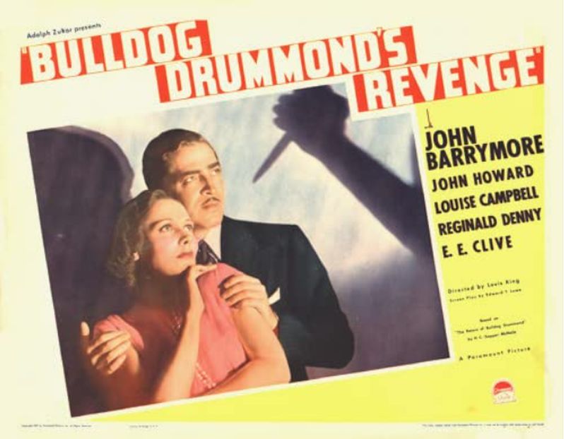 Lobby card for the movie Bulldog Drummond's Revenge