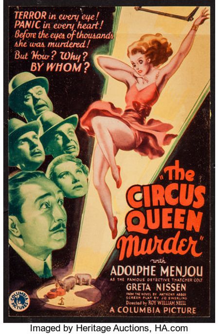 Poster for the movie The Circus Queen Murder