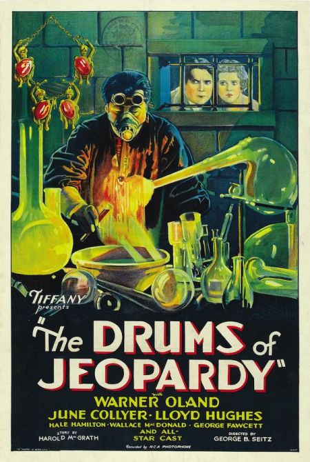 Poster for the movie The Drums of Jeopardy