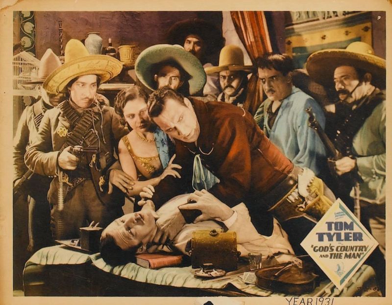 Lobby card for the 1931 movie God's Country and the Man