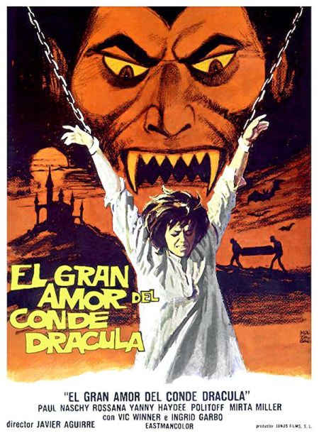 Poster for the movie El gran amor del conde Drácula