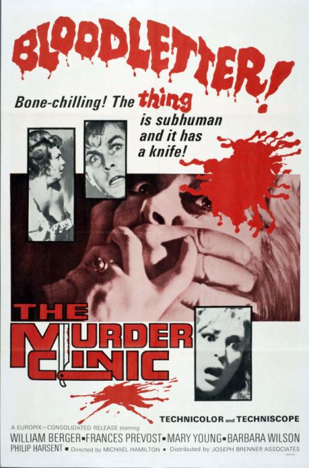 Poster for the movie The Murder Clinic