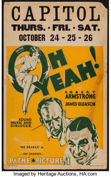 Poster for the movie Oh, Yeah?