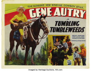 Half sheet for the movie Tumbling Tumbleweeds