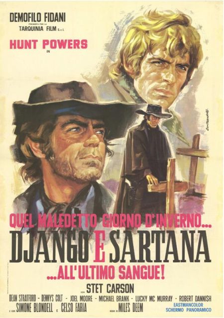 Poster for the movie Quel maledetto giorno d'inverno... Django e Sartana all'ultimo sangue