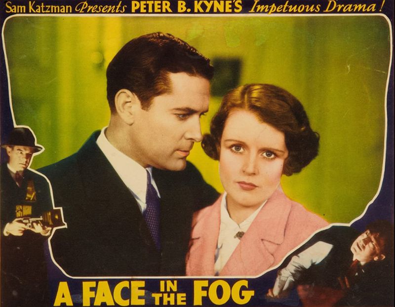 Lobby card for the movie A Face in the Fog