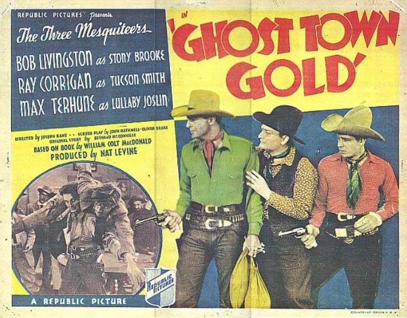 Lobby card for the movie Ghost-Town Gold