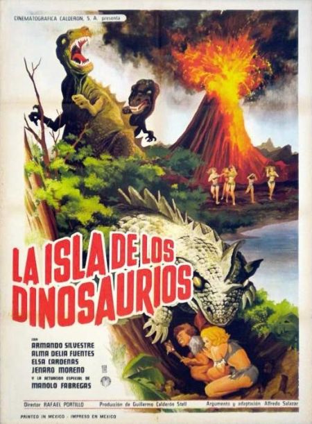 Poster for the movie Isla de los dinosaurios