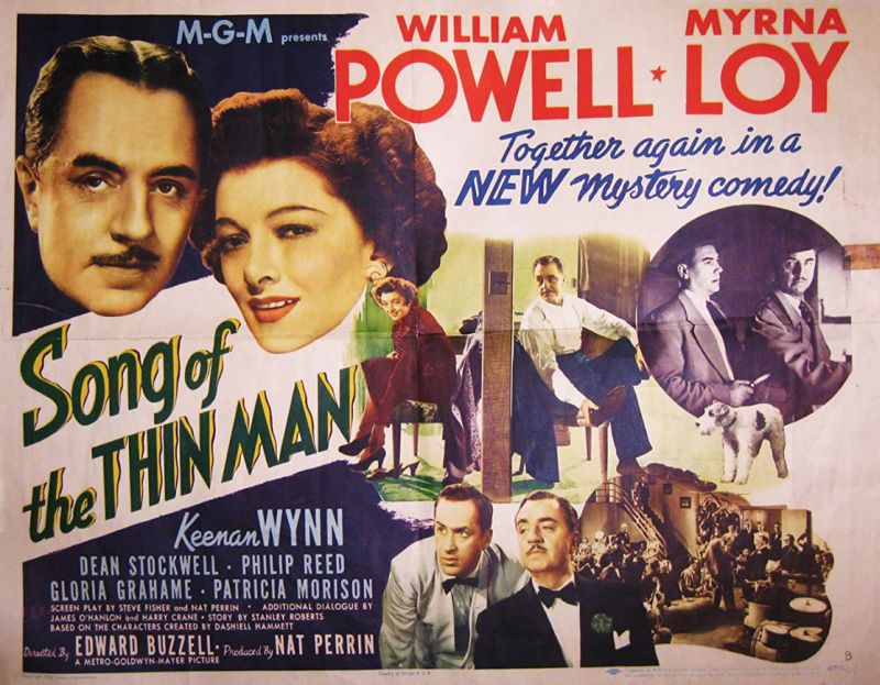 Half sheet for the movie Song of the Thin Man