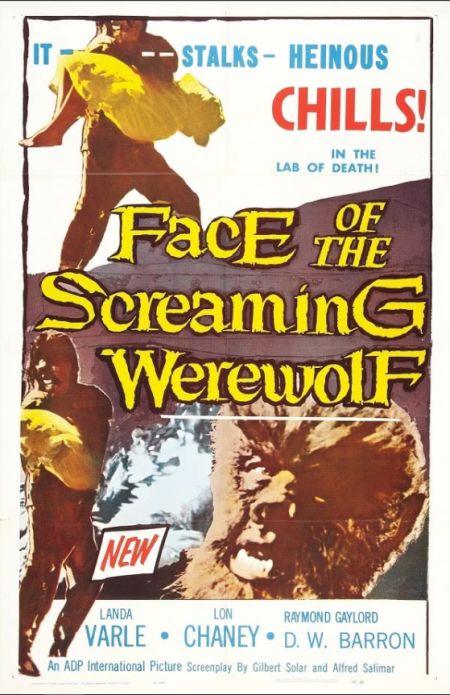 Poster for the movie Face of the Screaming Werewolf