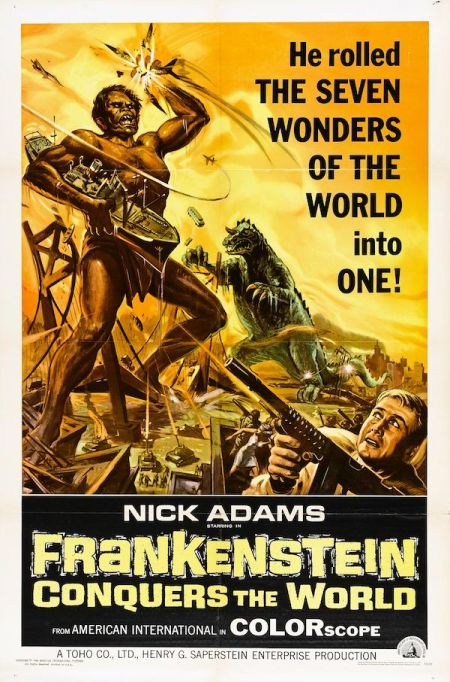 Poster for the movie Frankenstein Conquers the World