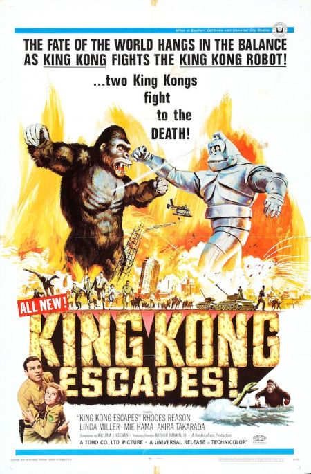 Poster for the movie King Kong Escapes