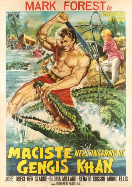 Poster for the movie Maciste nell'inferno di Gengis Khan