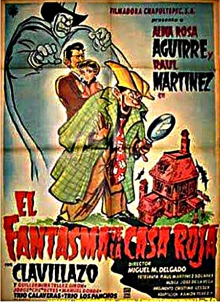 Poster for the movie El fantasma de la casa roja