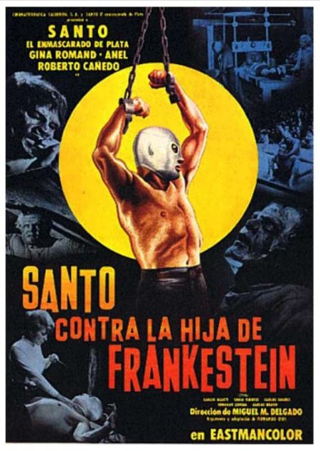 Poster for the movie Santo contra la hija de Frankestein