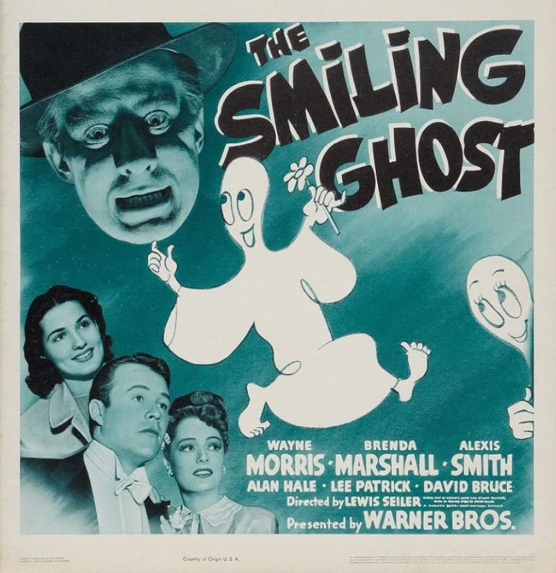 Poster for the movie The Smiling Ghost