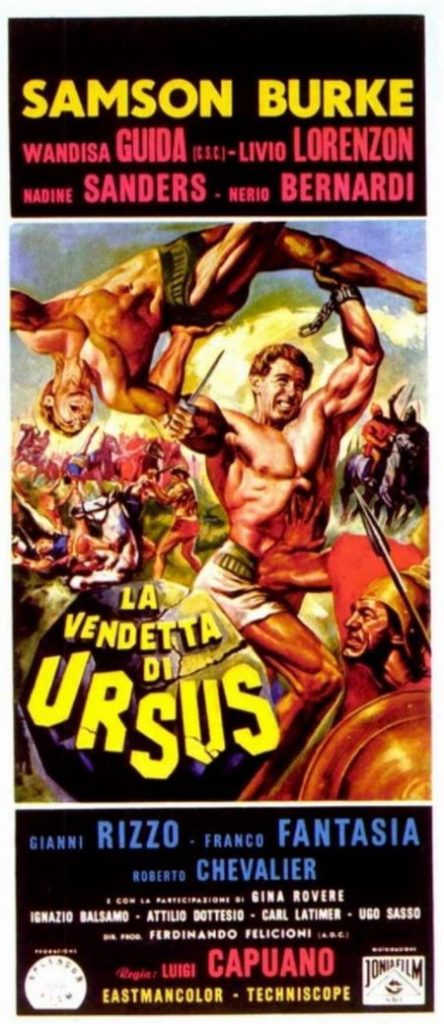 Poster for the movie La vendetta di Ursus