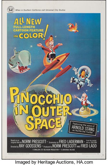 Poster for the movie Pinocchio in Outer Space