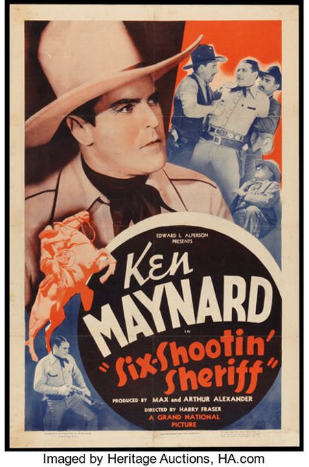 Poster for the movie Six-Shootin’ Sheriff