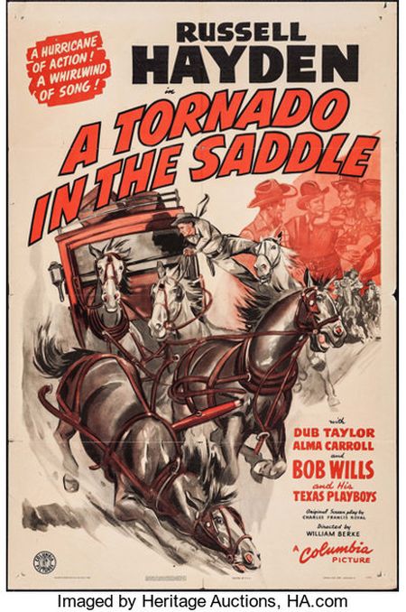 Poster for the movie A Tornado in the Saddle