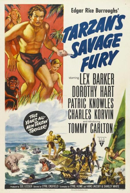 Poster for the movie Tarzan's Savage Fury