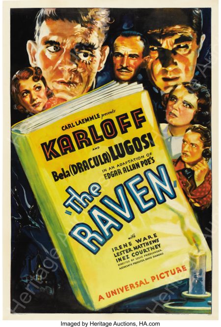 Poster for the 1935 movie The Raven