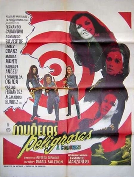 Poster for the movie Muñecas peligrosas