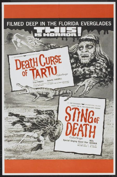 Poster for the movies Death Curse of Tartu and Sting of Death
