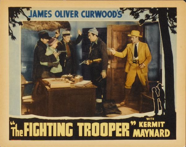 Lobby card for the movie The Fighting Trooper