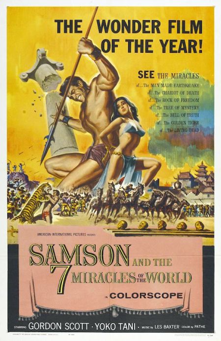 Poster for the movie Samson and the 7 Miracles of the World
