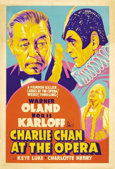 Poster for the movie Charlie Chan at the Opera