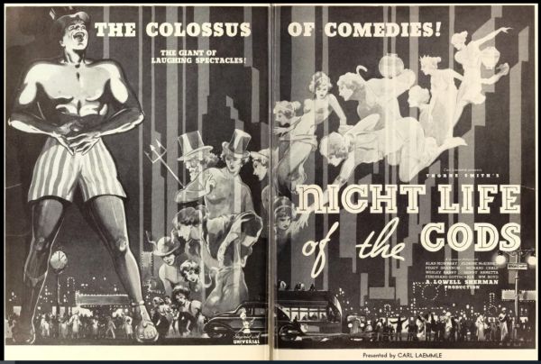 Trade ad for the movie Night Life of the Gods