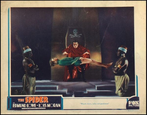 Lobby card for the movie The Spider