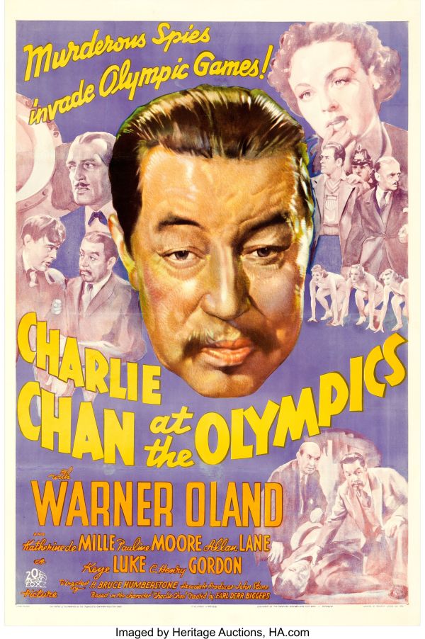 Poster for the movie Charlie Chan at the Olympics
